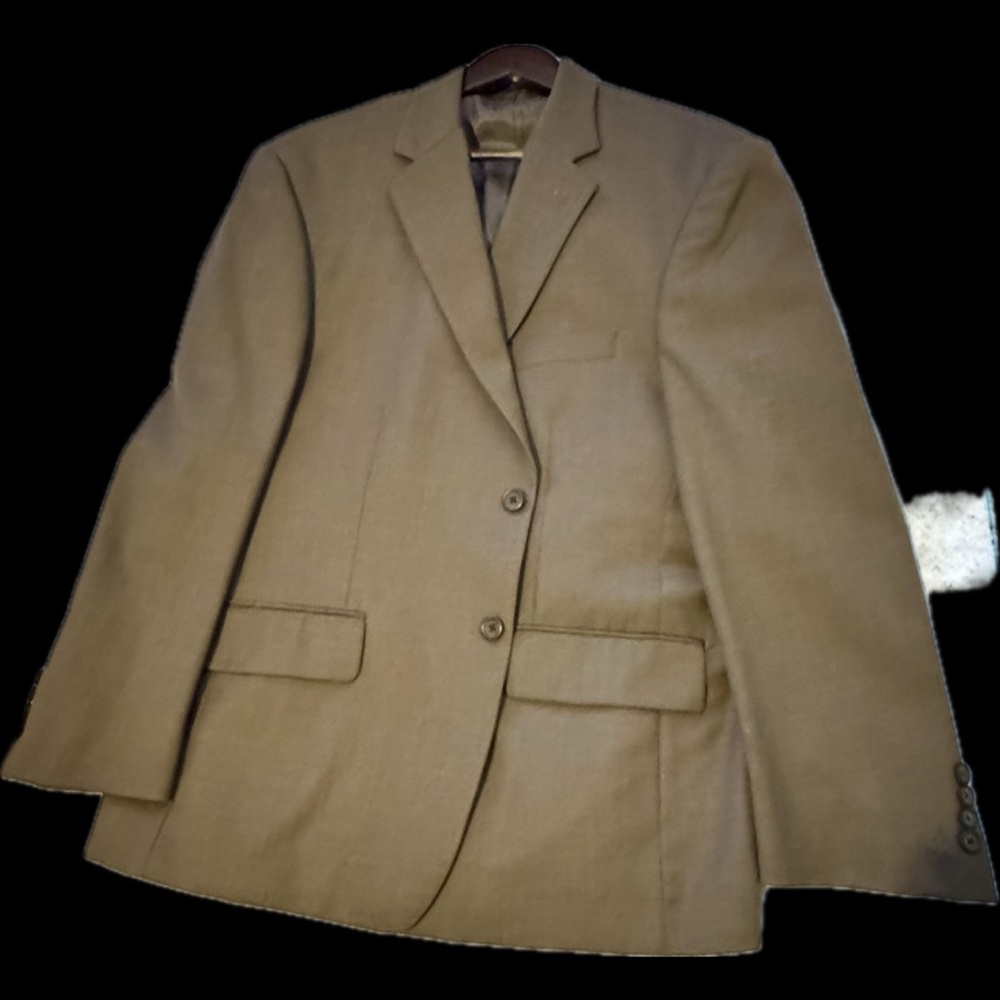 Nautica 44R Brown Taupe Blazer Sport Coat Classic 2 Button Jacket
